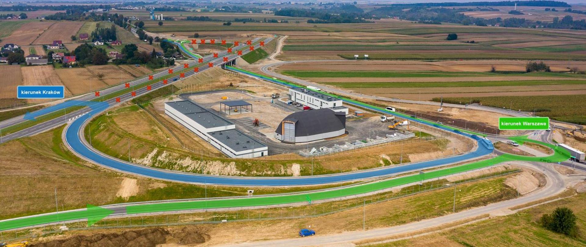 Organizacja ruchu na S7