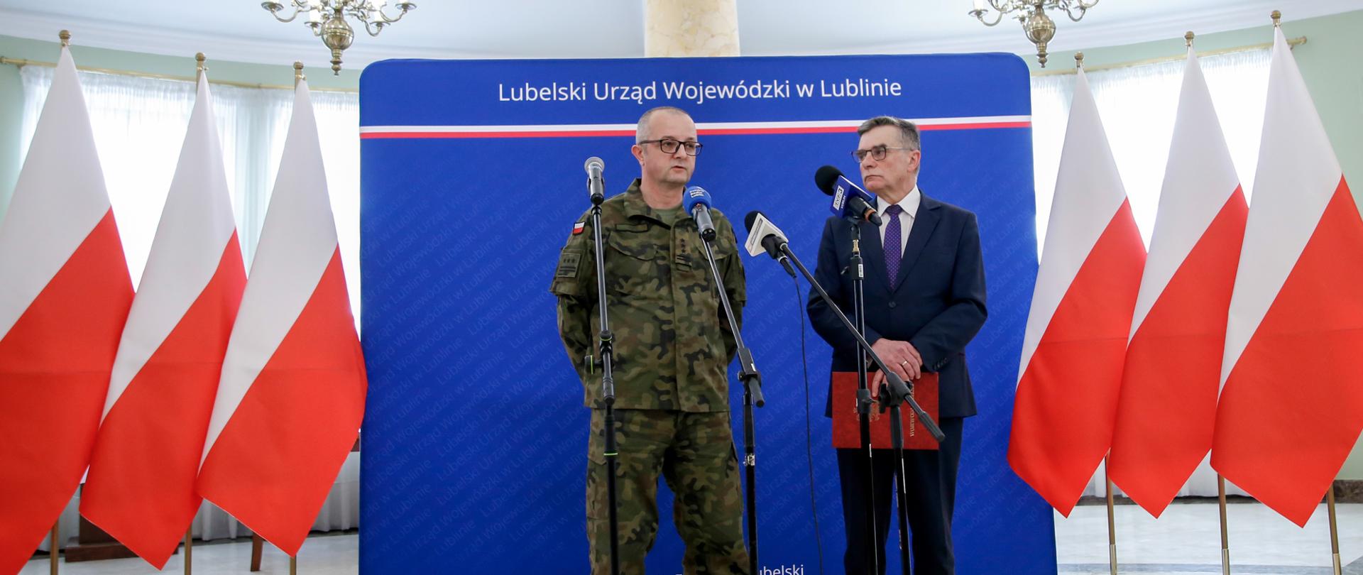 Konferencja prasowa dotycząca kwalifikacji wojskowej w 2023 r. 