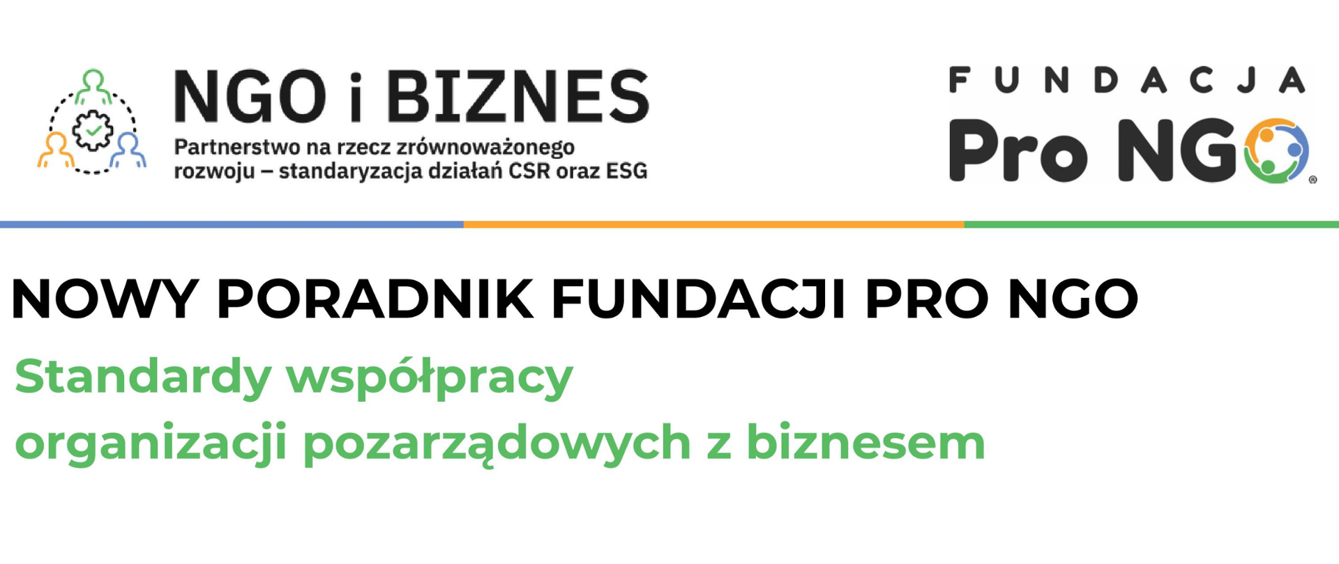 Nowy Poradnik Fundacji Pro NGO