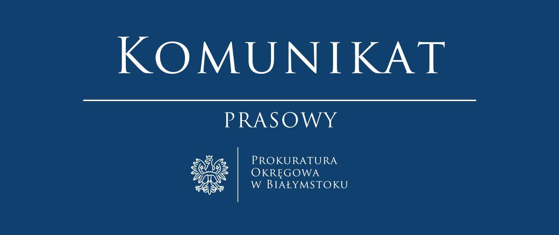 Komunikat prasowy