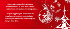 Kartka- życzenia świąteczne