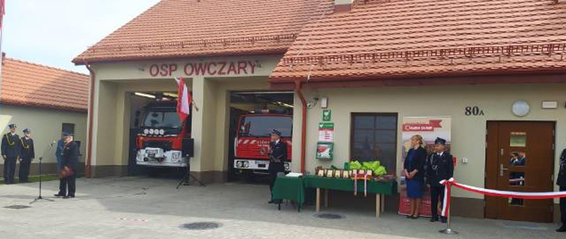 Nowy budynek Ochotniczej Straży Pożarnej w Owczarach