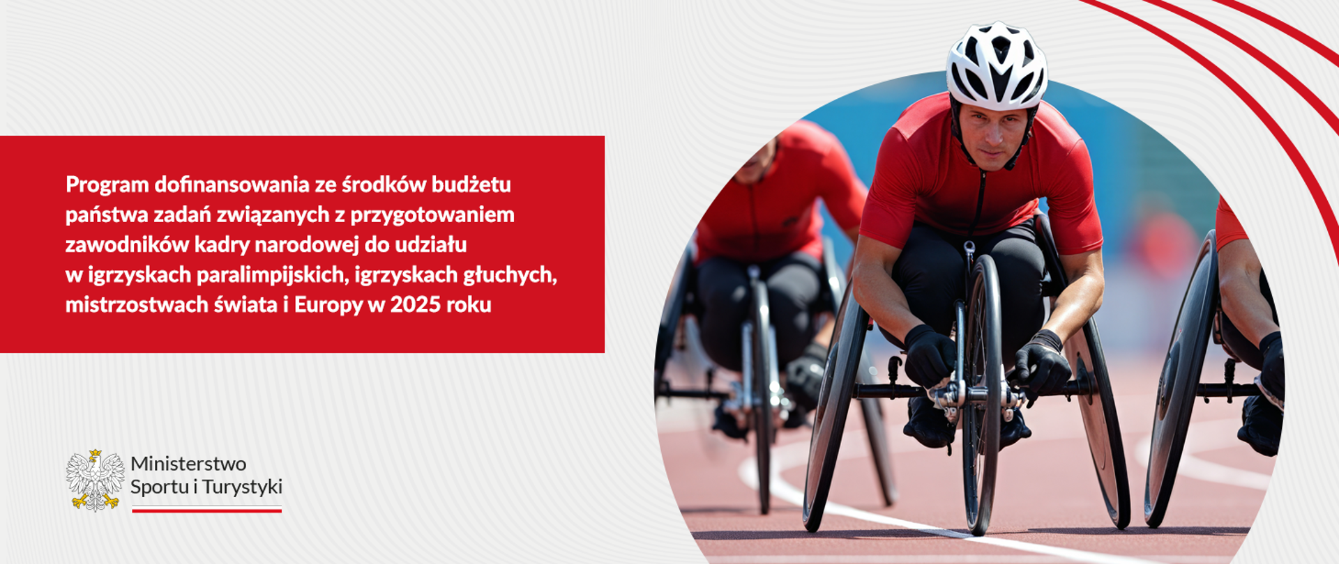 Program dofinansowania ze środków budżetu państwa zadań związanych z przygotowaniem zawodników kadry narodowej do udziału w igrzyskach paralimpijskich, igrzyskach głuchych, mistrzostwach świata i Europy w 2025 roku
