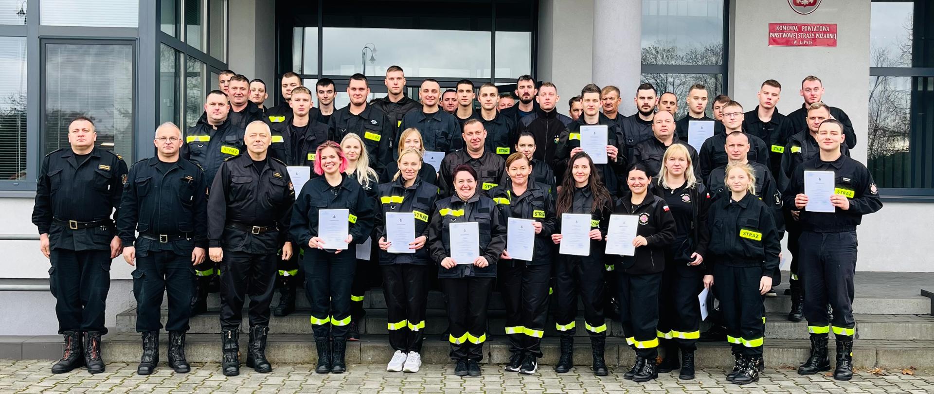 Egzamin kończący szkolenie strażaka ratownika OSP