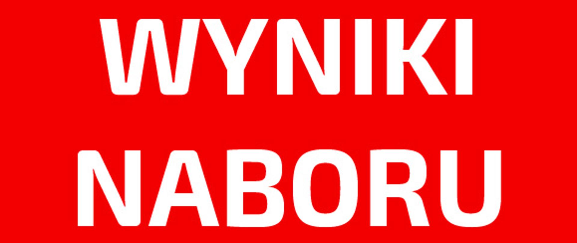 Wyniki naboru 