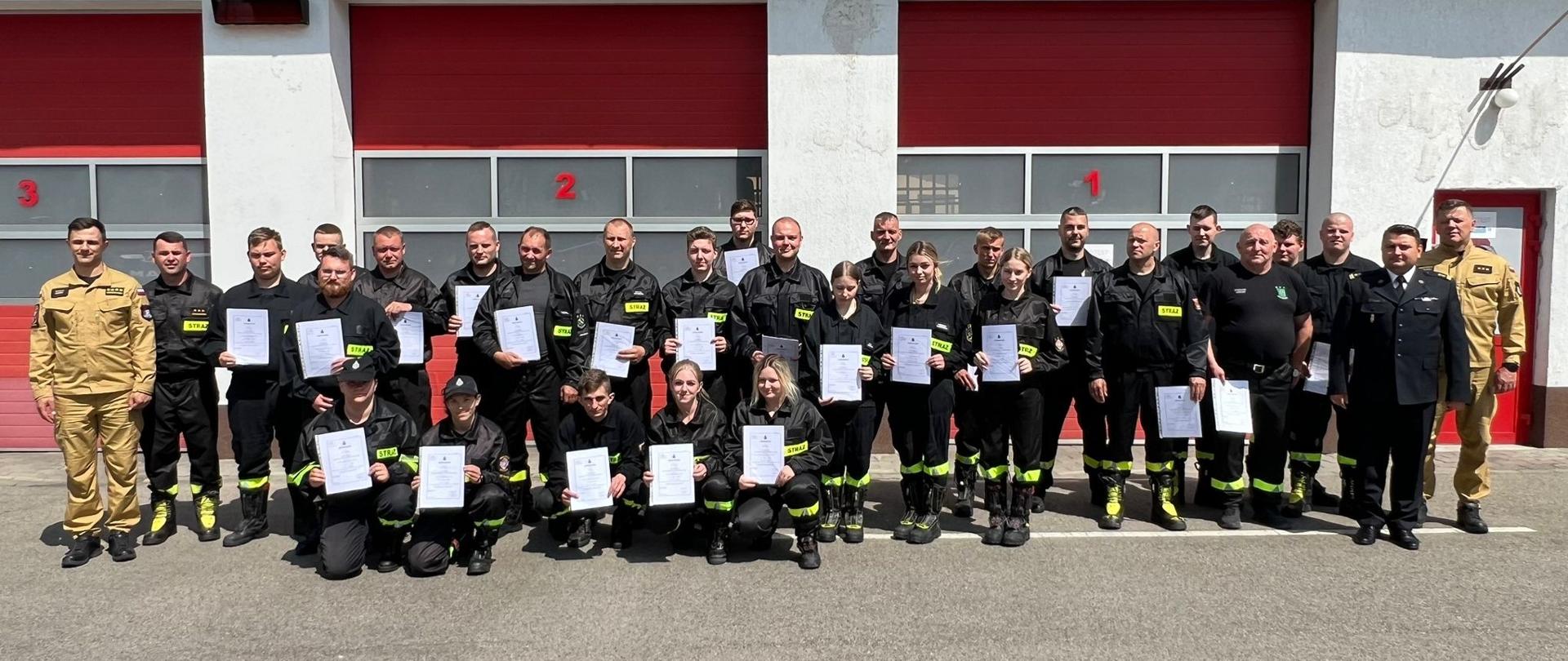 Egzamin kończący kurs podstawowy strażaka ratownika OSP