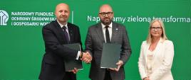 Robert Gajda, Zastępca Prezesa Zarządu NFOŚiGW podczas podpisania umowy