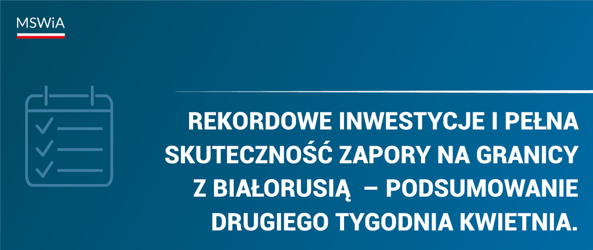 Podsumowanie drugiego tygodnia kwietnia 2026