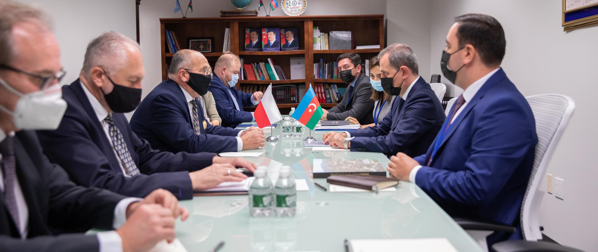 Bilateral meeting of the Minister of Foreign Affairs Zbigniew Rau and the Minister of Foreign Affairs of the Republic of Azerbaijan Jeyhun Bayramov
