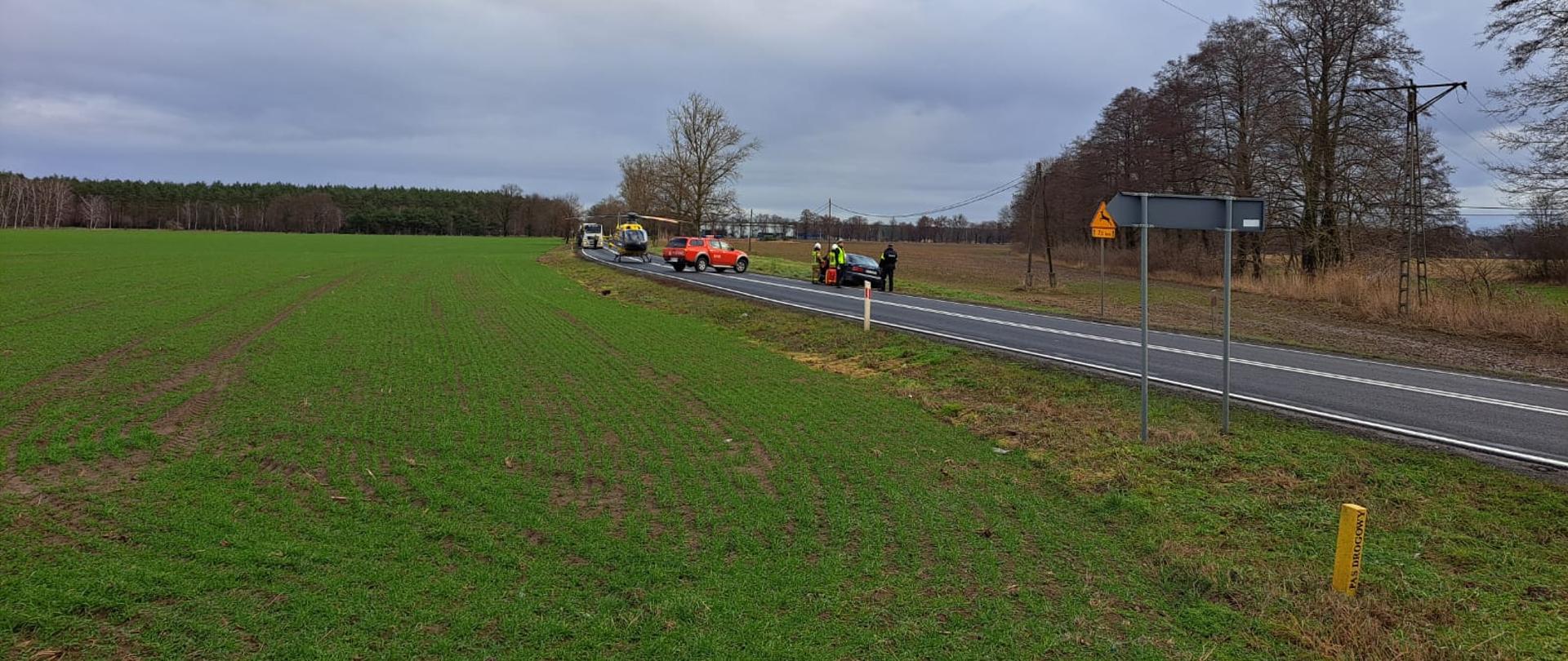 Ratownik 9 na miejscu zdarzenia