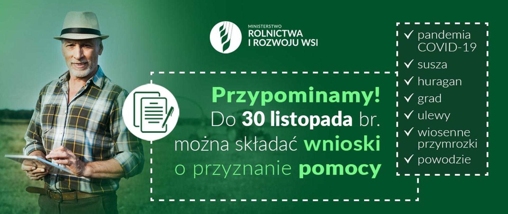 Starszy człowiek z tabletem na polu