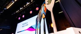 Nagrody - Wiosła Kultury - wręczono w formie artystycznie zdobionych pagajów. 