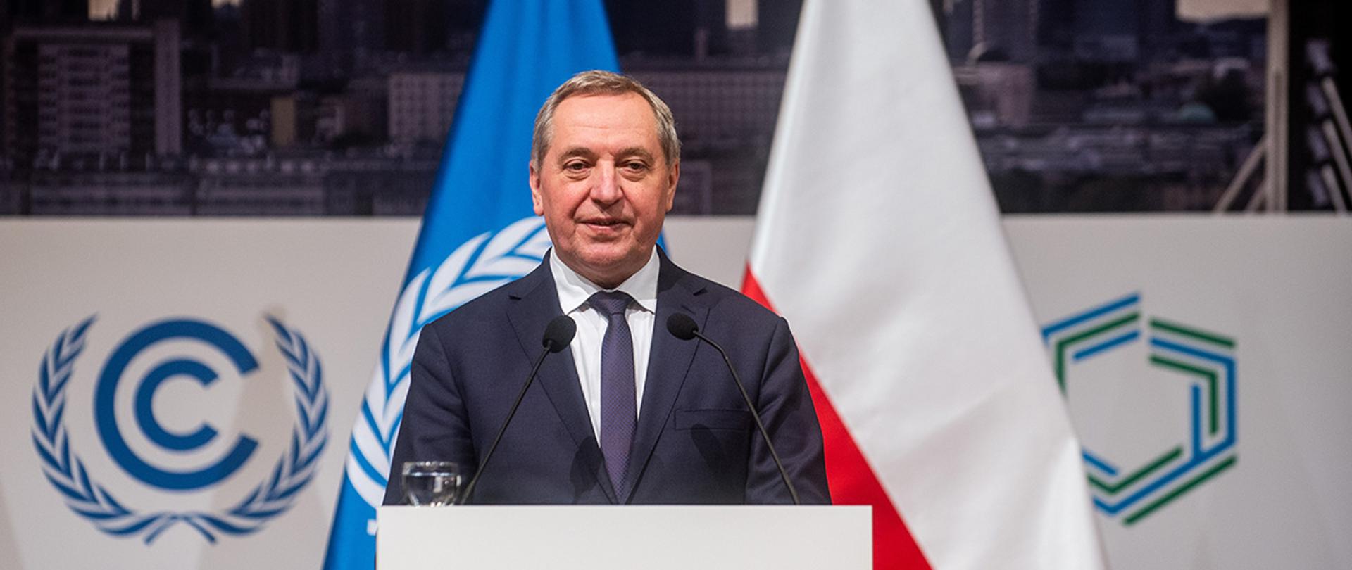 Minister Kowalczyk przemawia podczas COP24