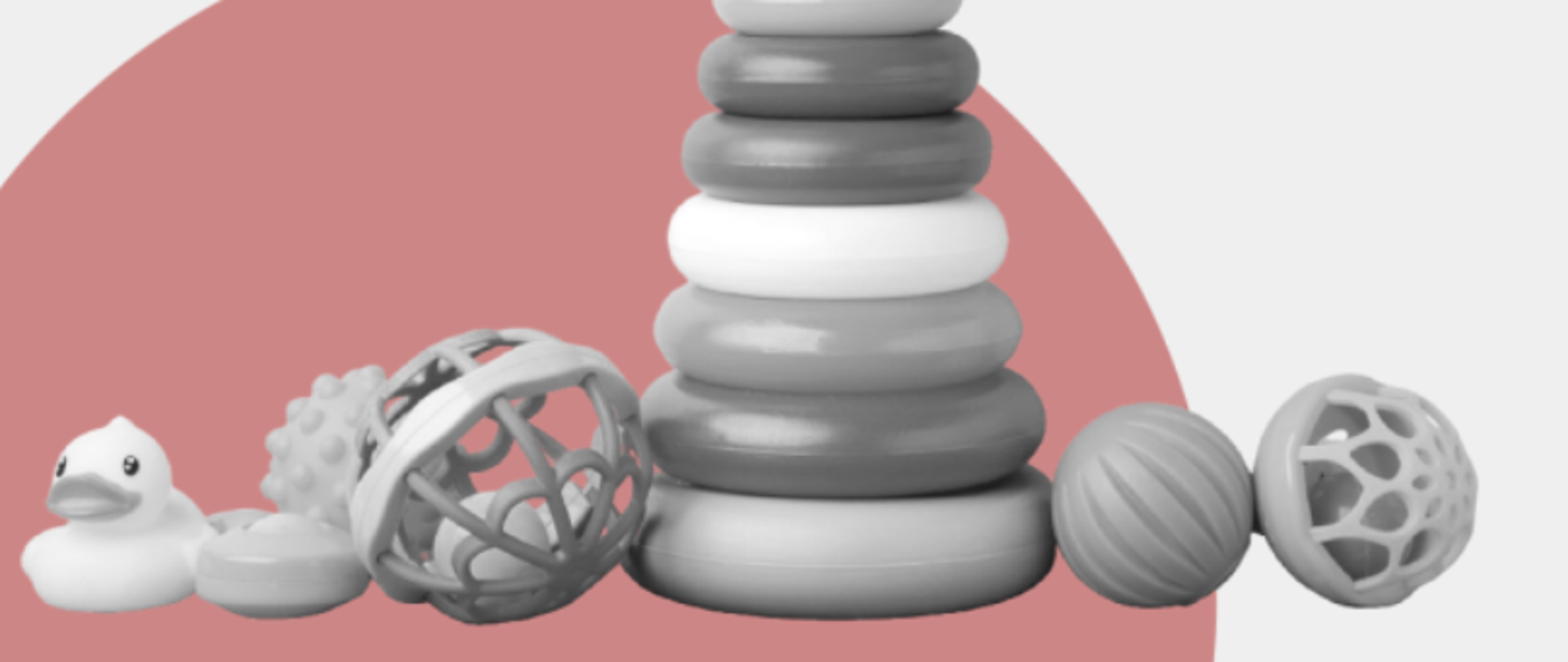 Baner prezentujący zabawki dla dzieci. 