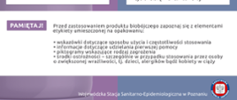 Produkty biobójcze repelenty, przed zastosowaniem produktu biobójczego zapoznaj się z elementami etykiety umieszczonej na opakowaniu
