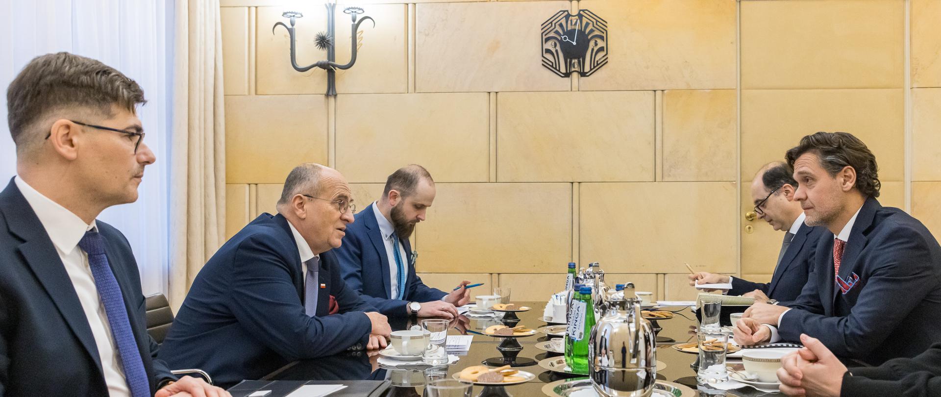 Minister Zbigniew Rau meets with Director of the OSCE Office for Democratic Institutions and Human Rights