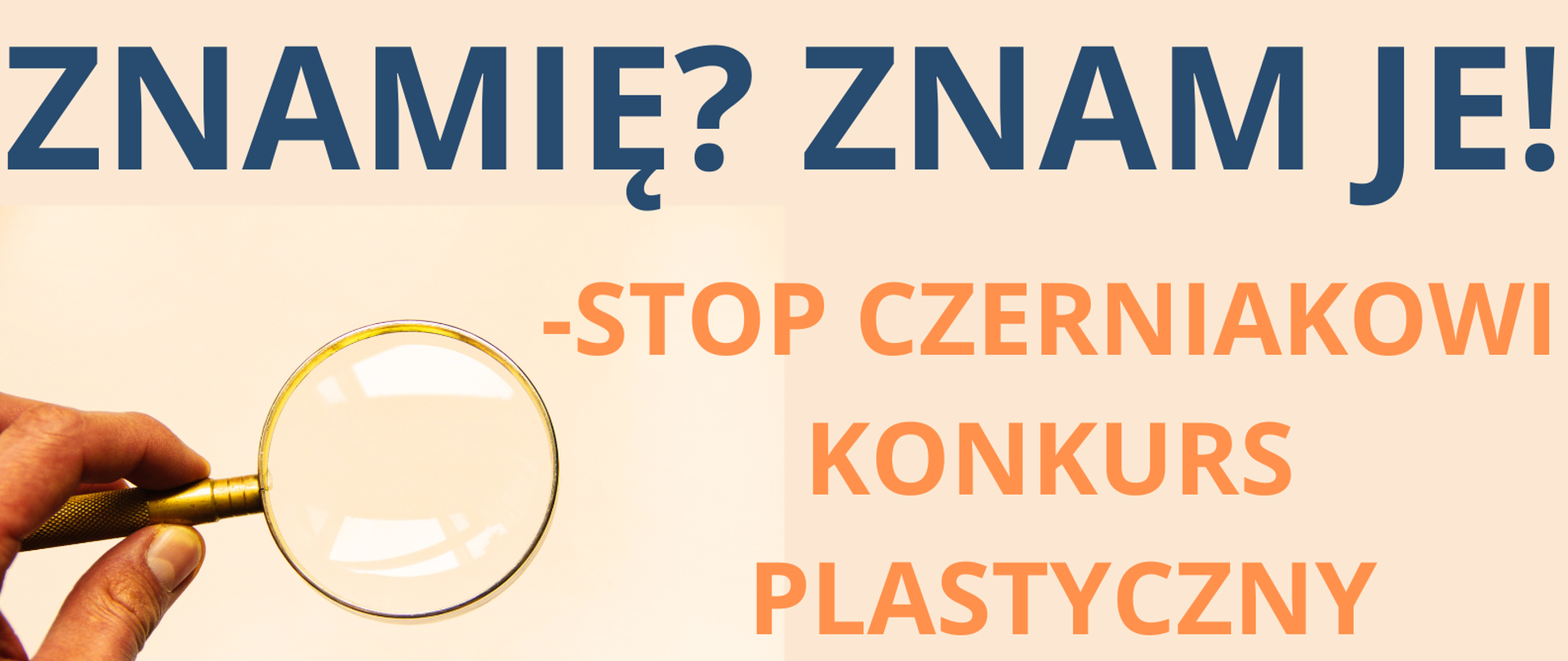Plakat promujący konkurs