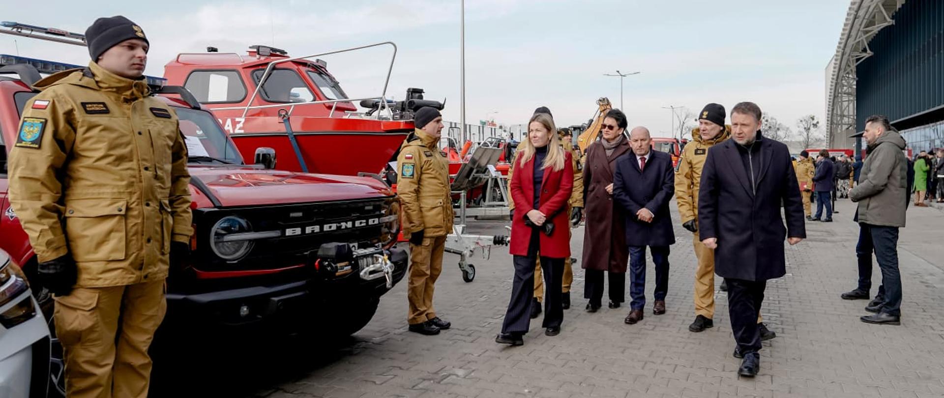 Briefing prasowy dotyczący inwestycji z Programu Ochrony Ludności i Obrony Cywilnej w województwie opolskim.