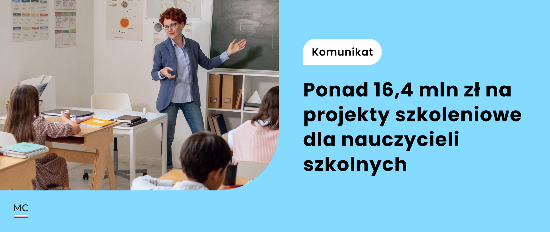Ponad 16,4 mln zł na projekty szkoleniowe dla nauczycieli szkolnych