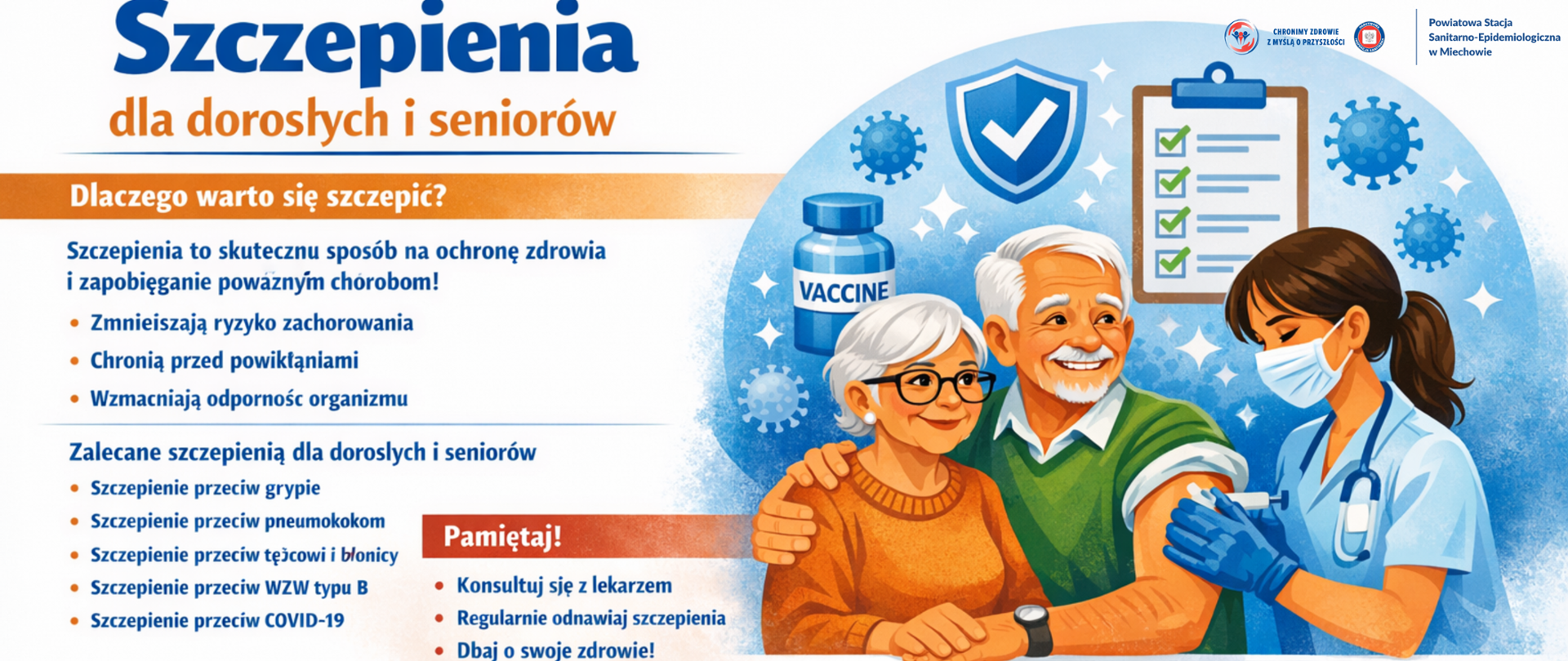 Szczepienia dla dorosłych i seniorów