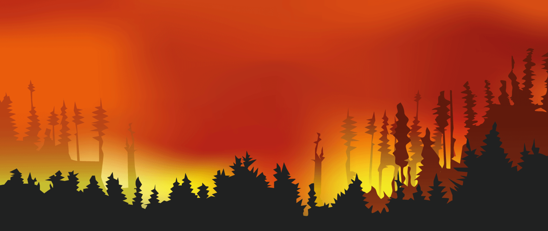 Ilustracja - pożary lasów