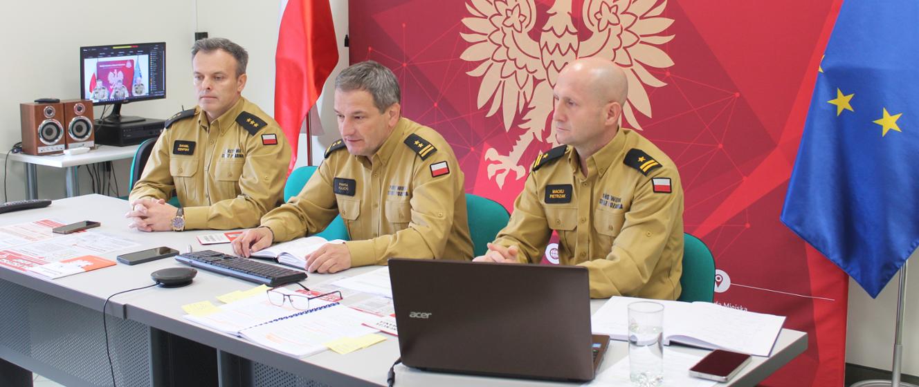 Szkolenia z reagowania na zagrożenia z powietrza w powiecie siedleckim