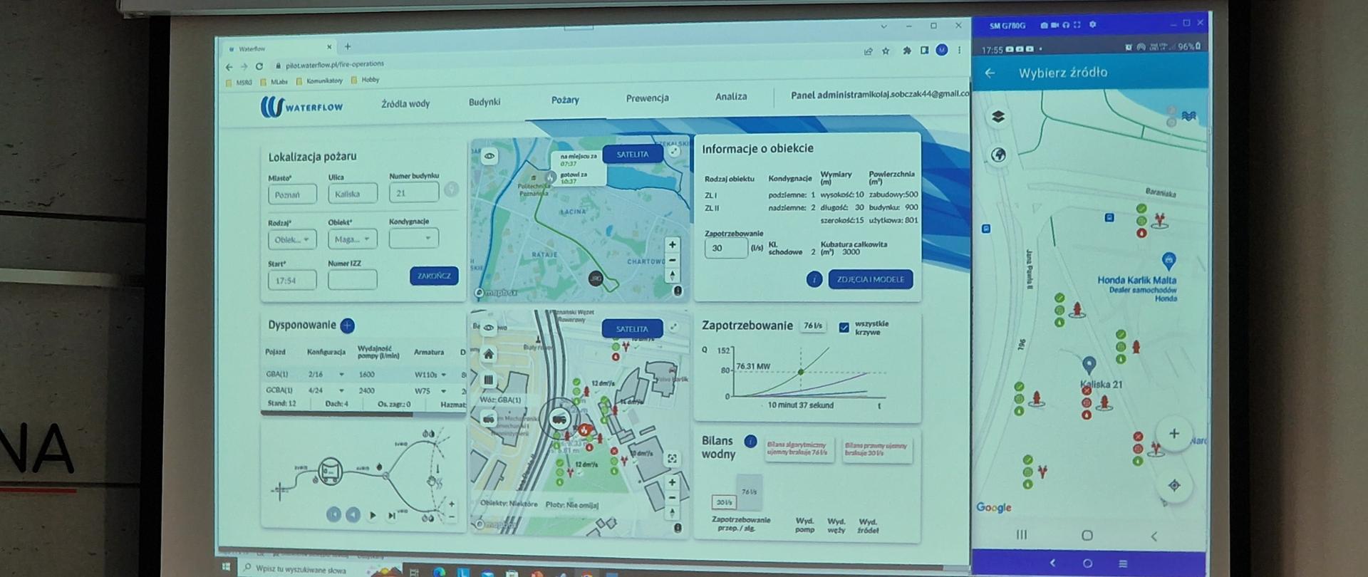 ŚREDZCY STRAŻACY TESTUJĄ WATERFLOW