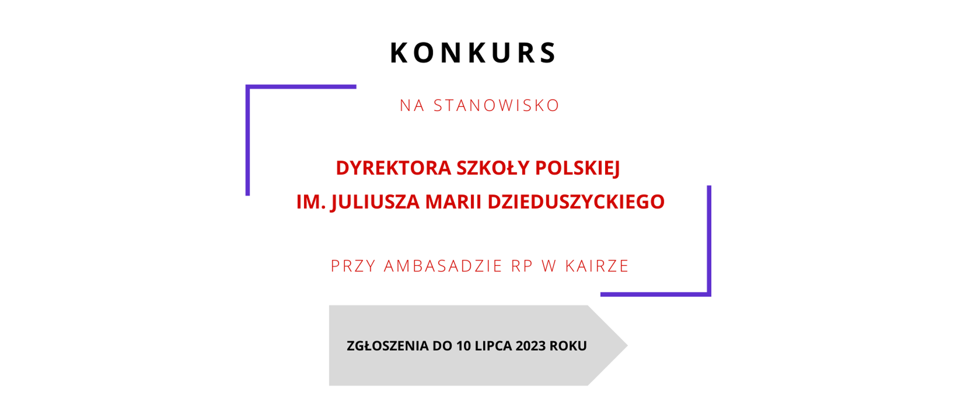 Konkurs na stanowisko Dyrektora Szkoły Polskiej
