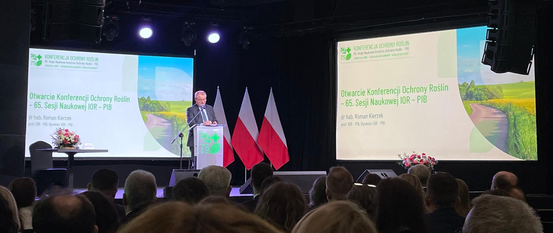 65. Sesja IOR - na zdjęciu otwarcie Konferencji Ochrony Roślin