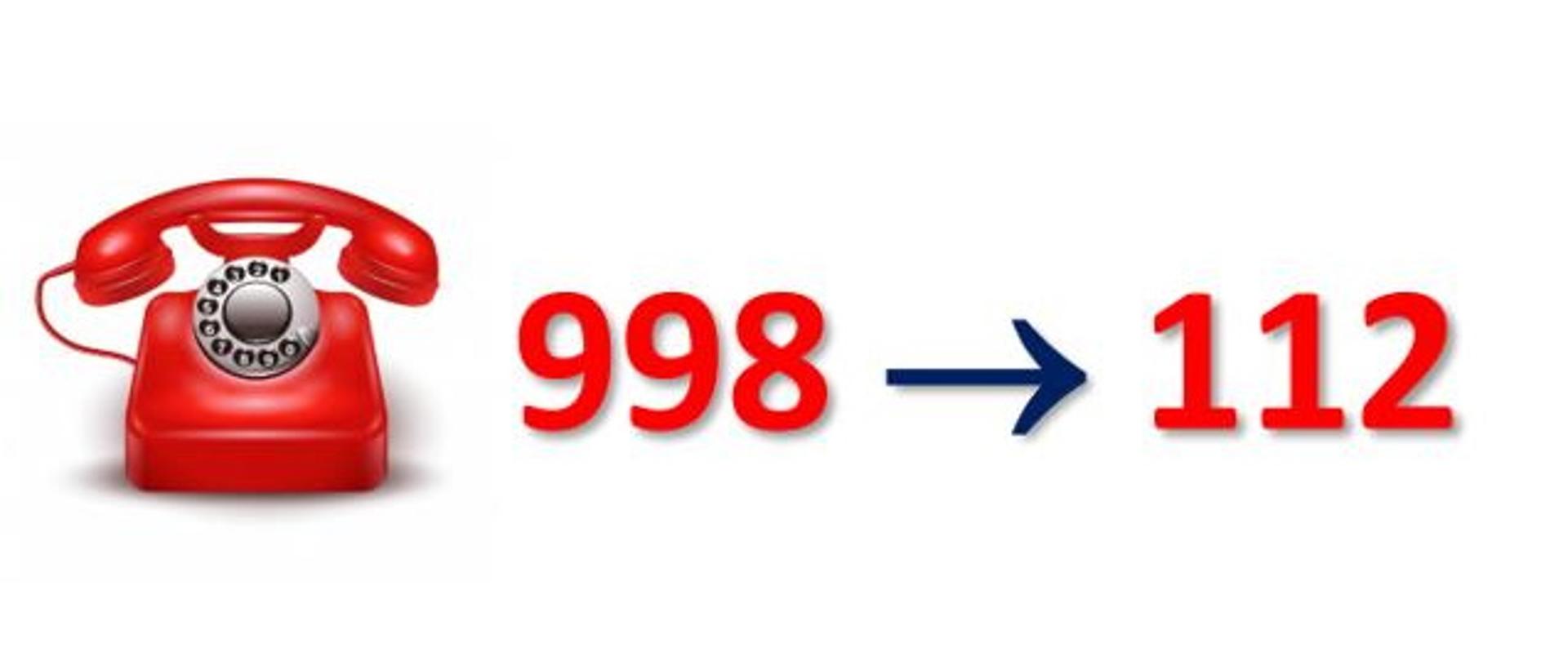 Przełączenie numeru alarmowego 998 do CPR