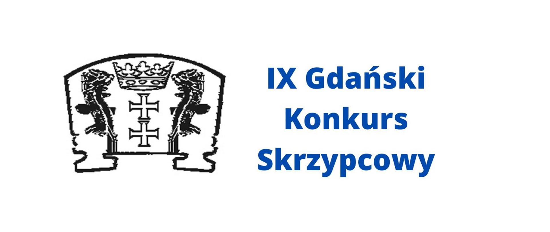  LOGO I NAPIS: IX GDAŃSKI KONKURS SKRZYPCOWY