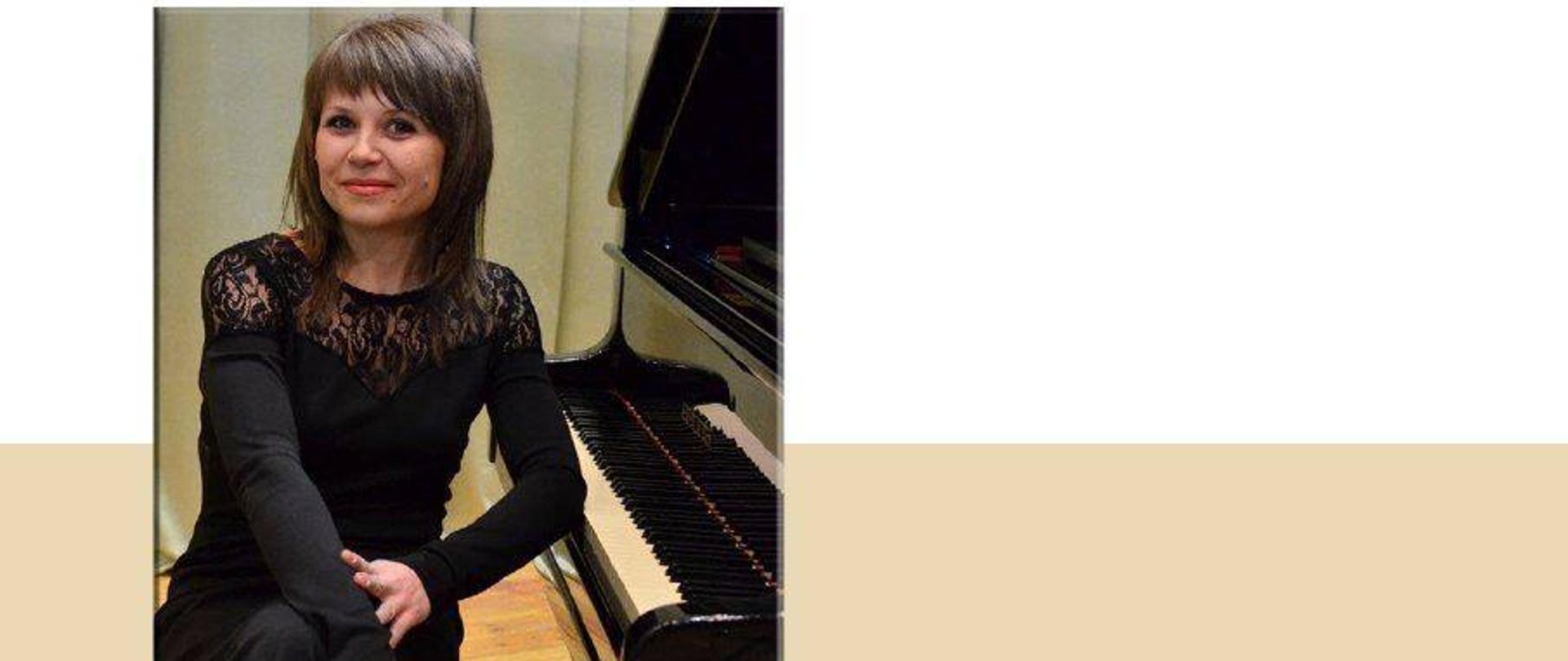 Na biało kremowym tle zdjęcie Julii NIbel.