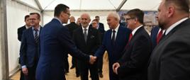 Minister Krzysztof Tchórzewski wita Premiera Mateusza Morawieckiego