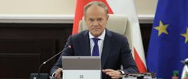 Premier Donald Tusk podczas posiedzenia Rady Ministrów