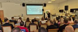 Główny Geodeta Kraju Andrzej Żylis podczas otwarcia seminarium