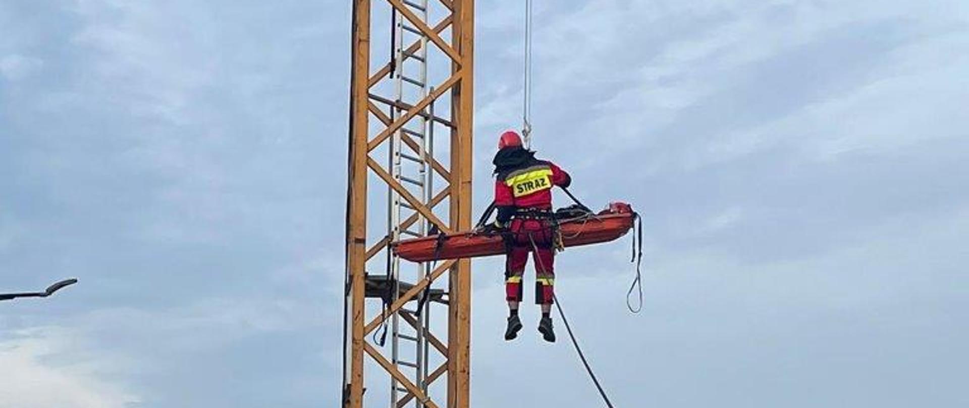 Ćwiczenia Specjalistycznej Grupy Ratownictwa Wysokościowego „Siedlce-7”.