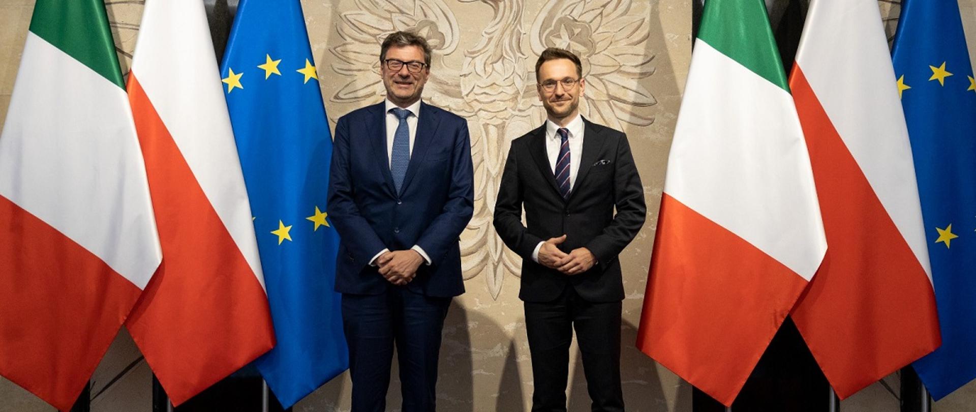 Minister of Economic Development and Technology Waldemar Buda and the Minister of Economic Development of the Republic of Italy Giancarlo Giorgetti