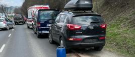 zderzenie trzech samochodów osobowych na prostym odcinku DK 47 w miejscowości Zakopane