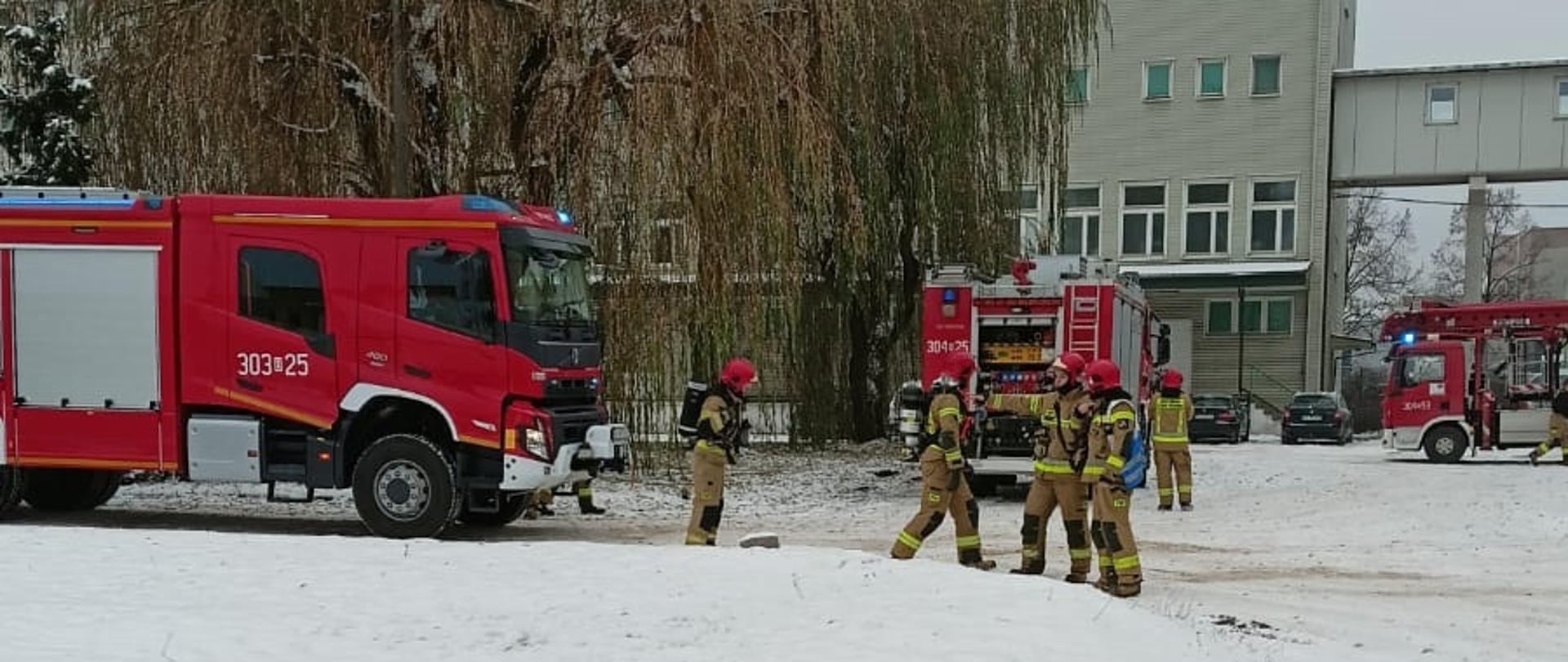 Strażacy podczas ćwiczeń