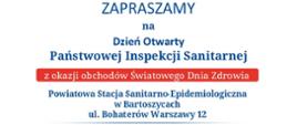 Plakat Dzień Otwarty PSSE w Bartoszycach 13.04.2026 r
