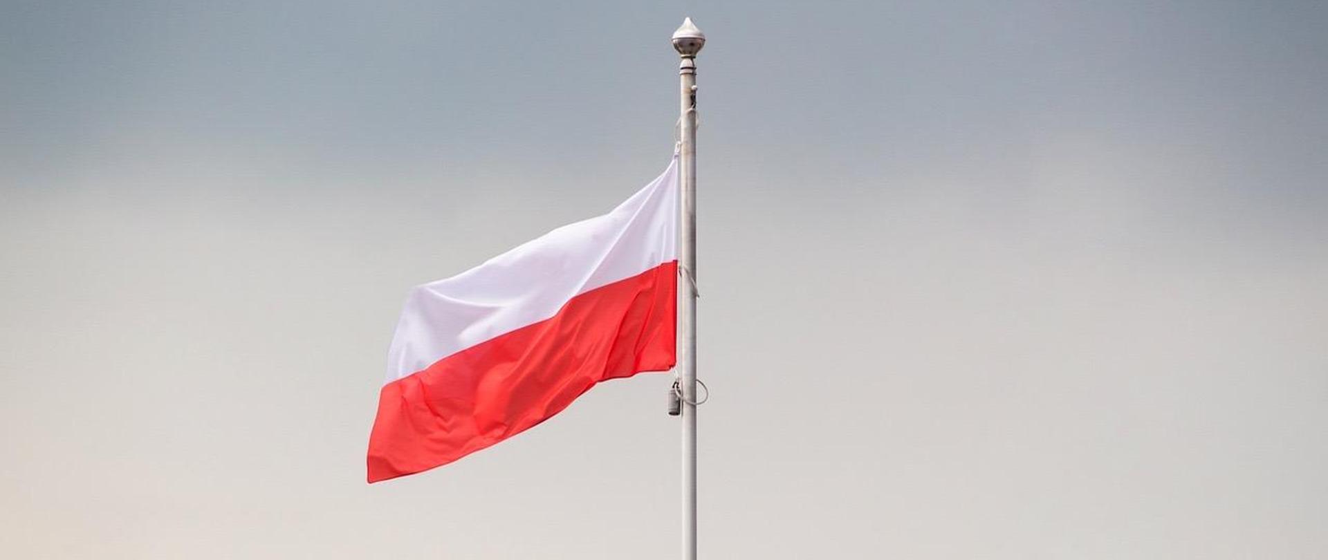 A bandeira da Polônia