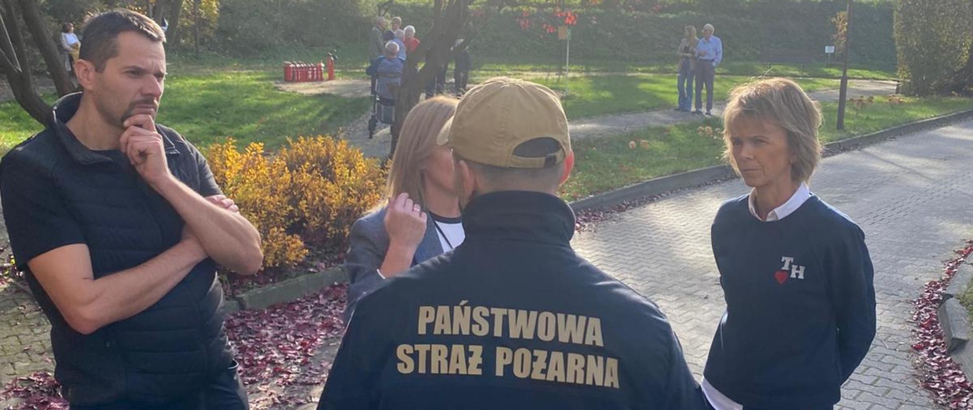 Ćwiczenia ewakuacyjne w Domu Pomocy Społecznej w Łężeczkach