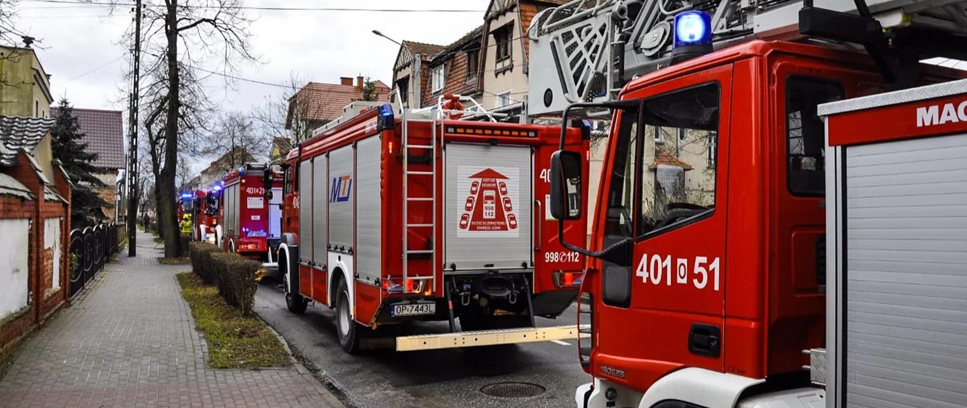 Zatrucie tlenkiem węgla w budynku jednorodzinnym przy ul. Kościuszki w Lewinie Brzeskim