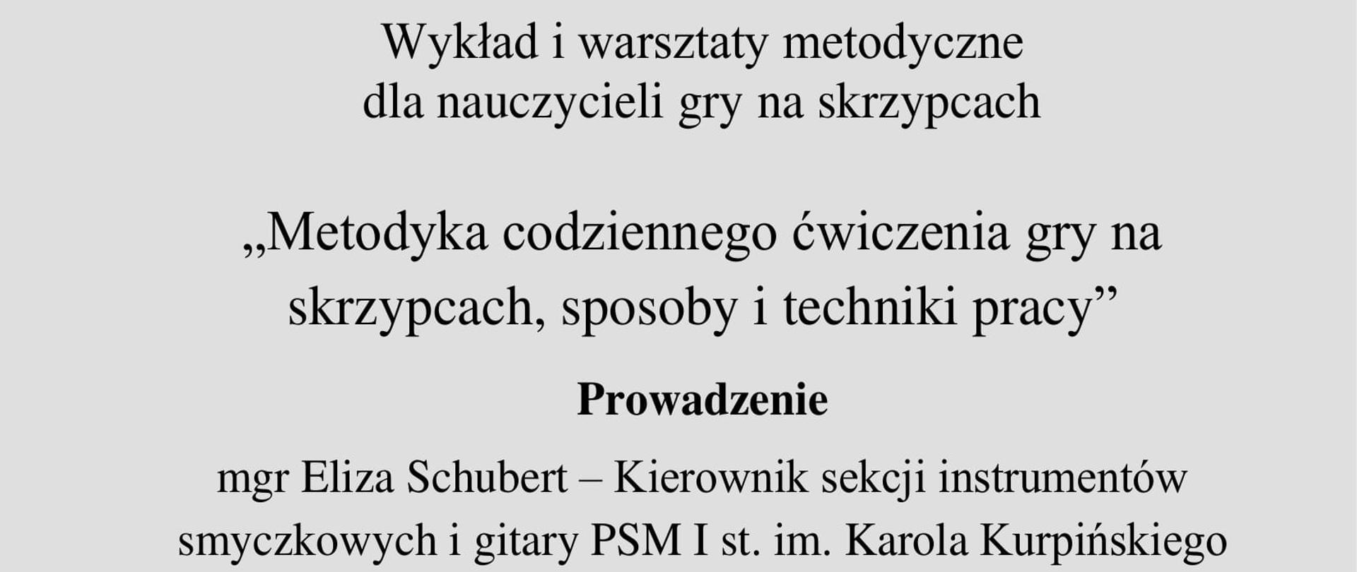 Plakat na jasnym tle, u góry logo szkoły na dole logo Centrum Edukacji Artystycznej w Warszawie.