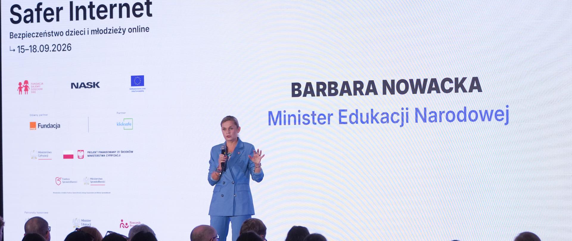 20. Konferencja Safer Internet „Bezpieczeństwo dzieci i młodzieży online” z udziałem Minister Edukacji Barbary Nowackiej