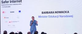 20. Konferencja Safer Internet „Bezpieczeństwo dzieci i młodzieży online” z udziałem Minister Edukacji Barbary Nowackiej
