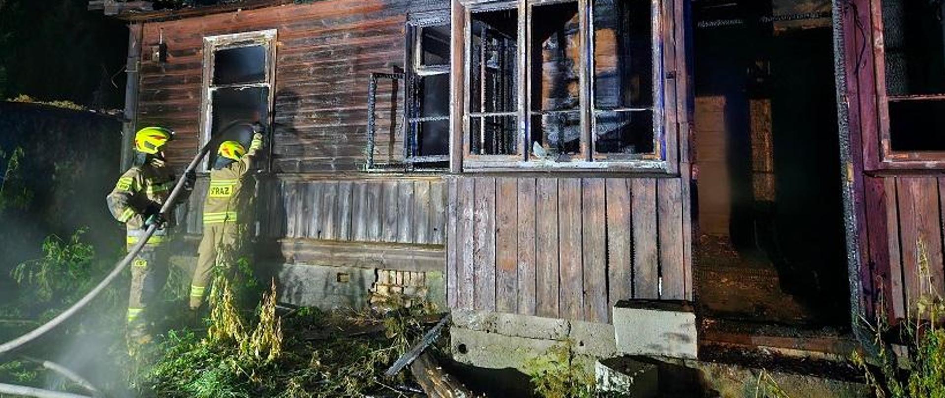 Strażacy podczas działań