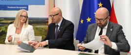 Robert Gajda, Zastępca Prezesa Zarządu NFOŚiGW podczas podpisania umowy