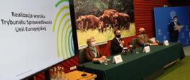 Konferencja prasowa z udziałem wiceministra klimatu i środowiska Edwarda Siarki