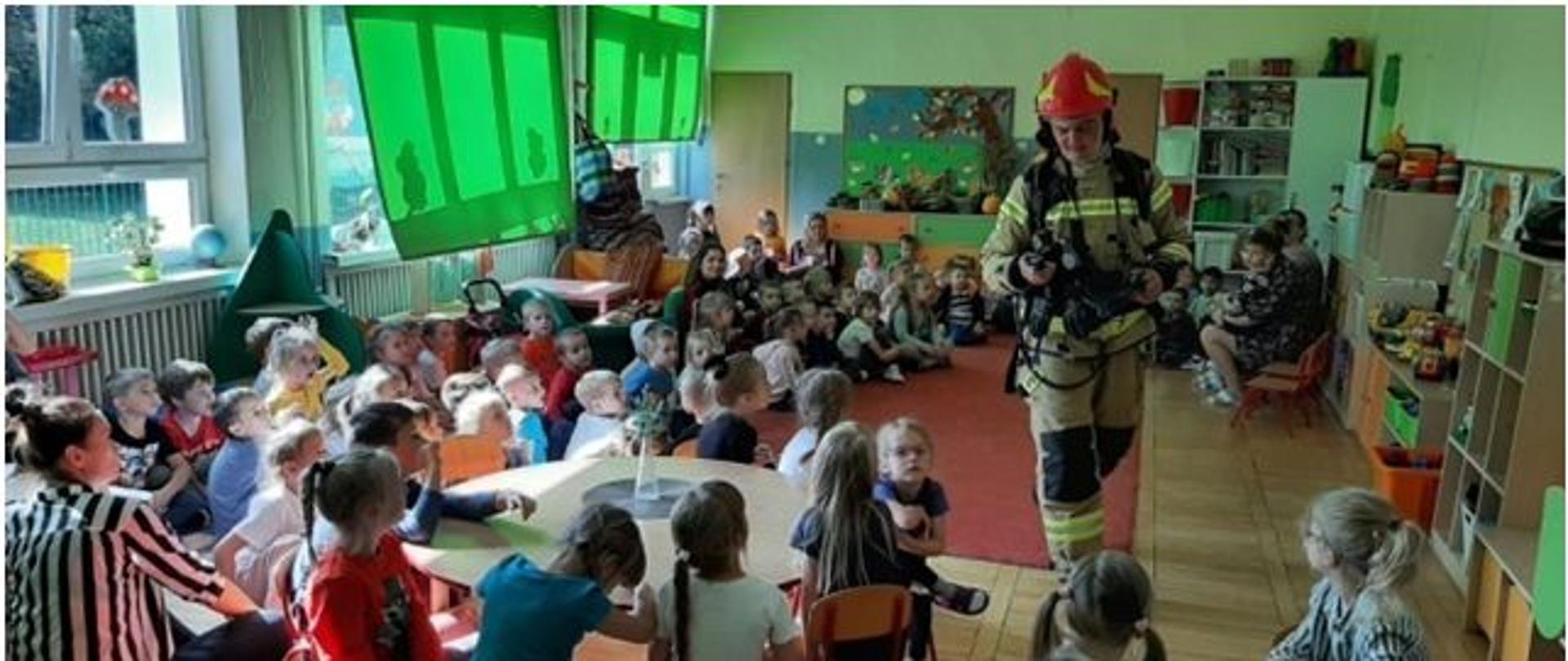 Po oddymieniu pomieszczeń dzieci mogły wrócić do przedszkola.